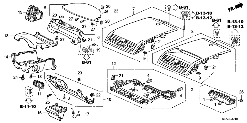 Instrument panel garnish