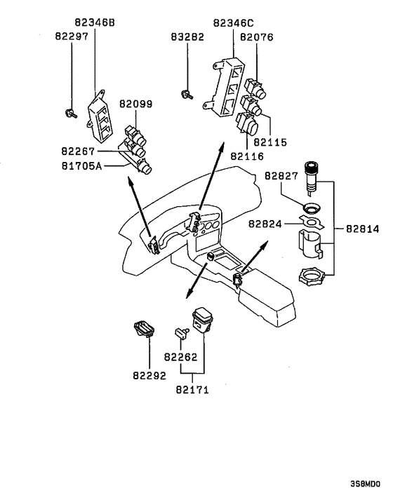 Switch & cigar lighter