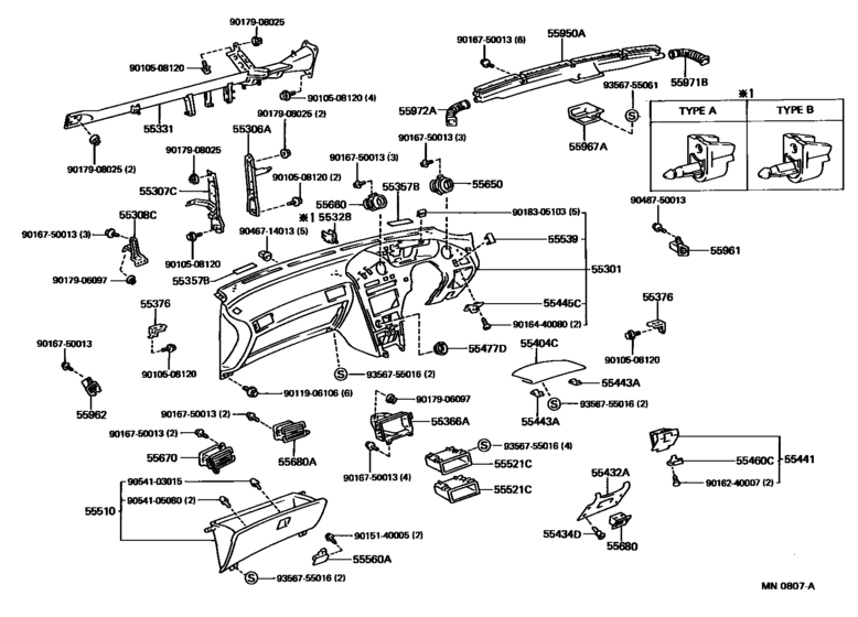 Instrument Panel & Glove Compartment