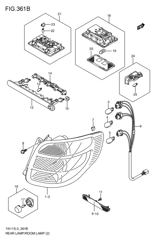 rear lamp / ル - ムランプ