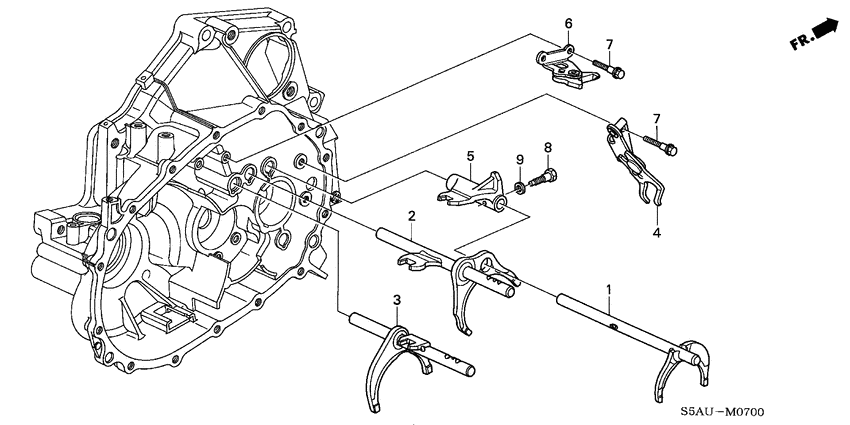 Shift fork/shift holder