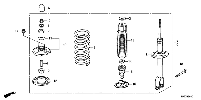 Rear shock absorber
