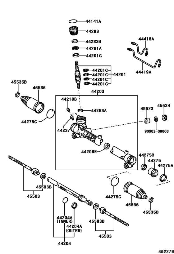 Front Steering Gear & Link