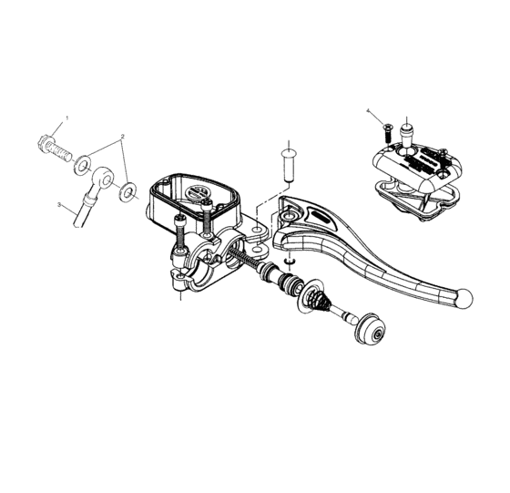 Controls-rh master cylinder/brake line