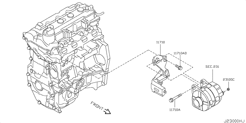 Alternator fitting