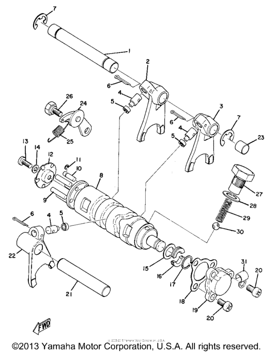 Shift shaft