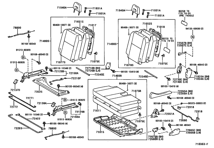 Rear Seat & Seat Track
