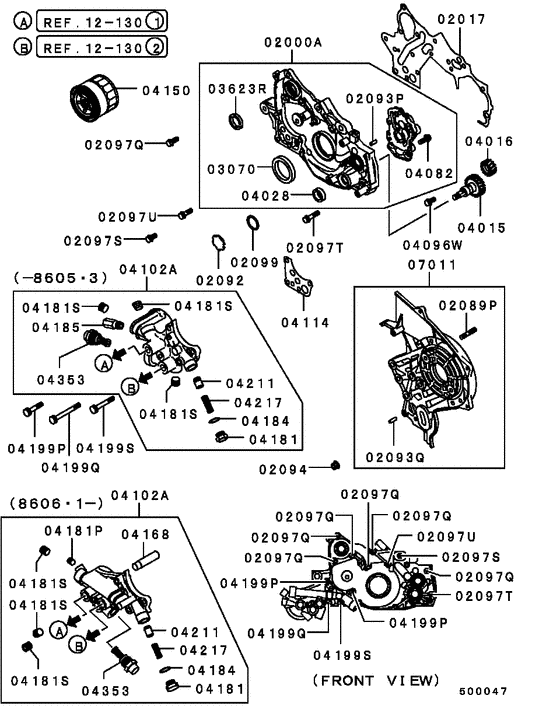 Oil pump & oil filter
