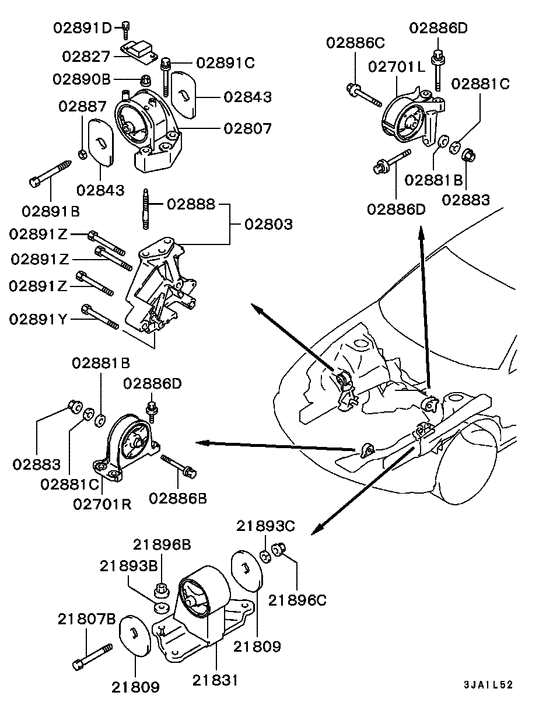 Engine mounting & support