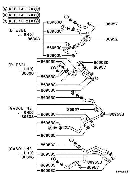 Heater unit & piping