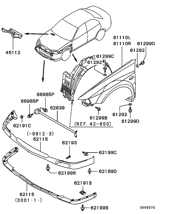 Fender & front end cover