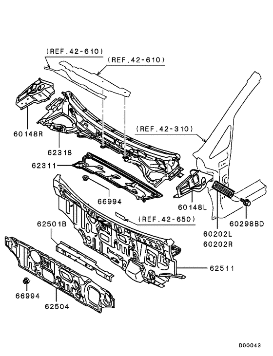 Front deck & insulator