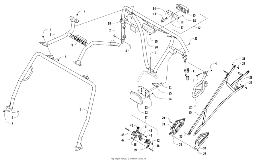 Rops And Taillight Assembly