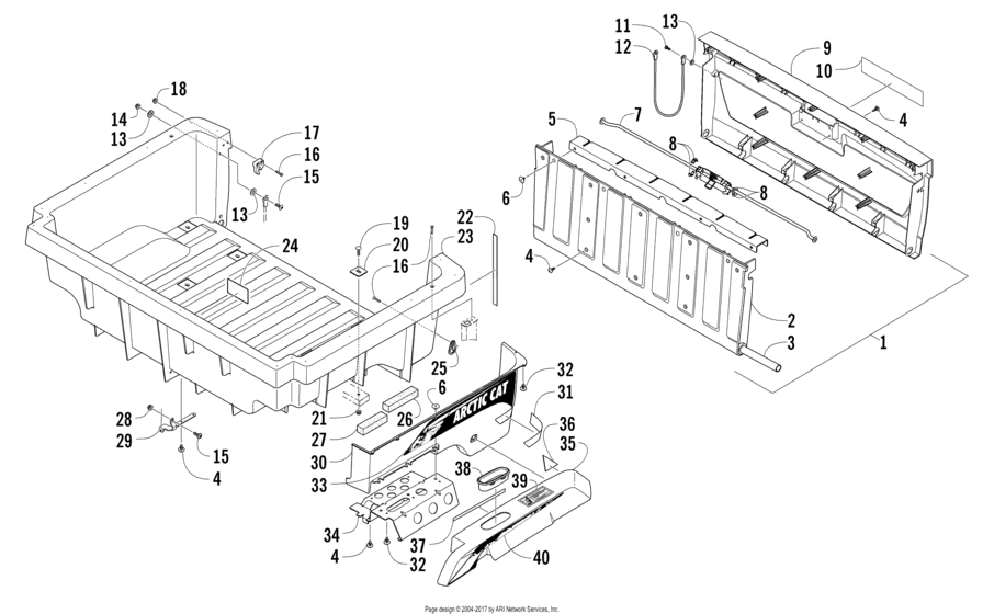 Cargo Box And Tailgate Assembly