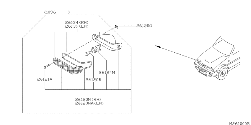 Front combination lamp