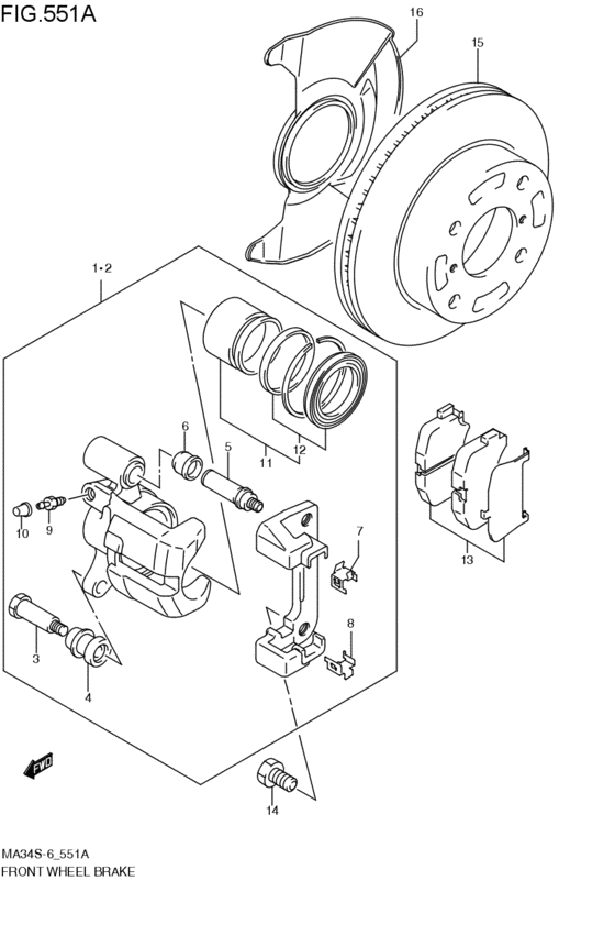 front wheel brakes