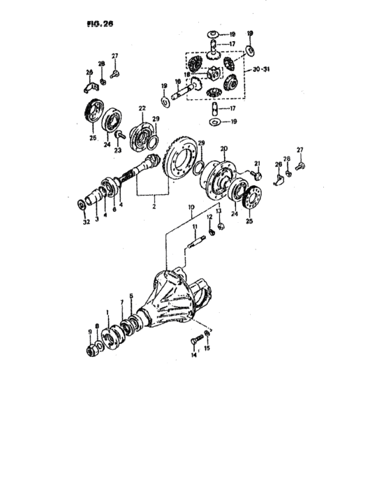 Differentiel avant-arriere