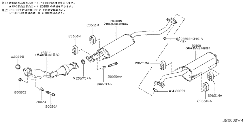 Exhaust tube & muffler