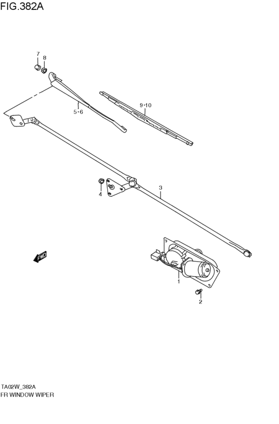 front wind windshield wiper