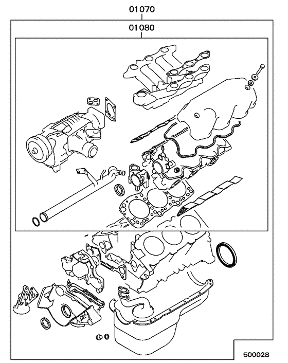 Engine overhaul gasket kit