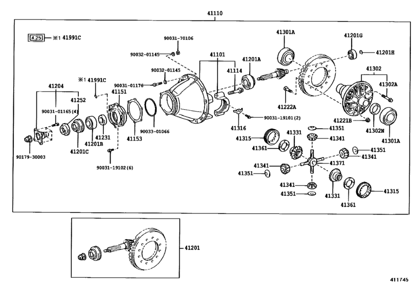 Rear Axle Housing & Differential