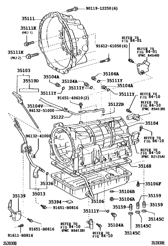Transmission Case & Oil Pan (Atm)