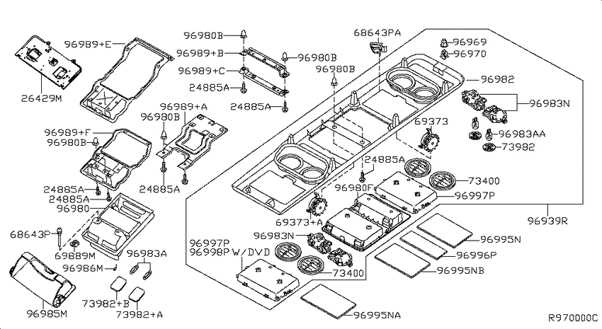 Roof console