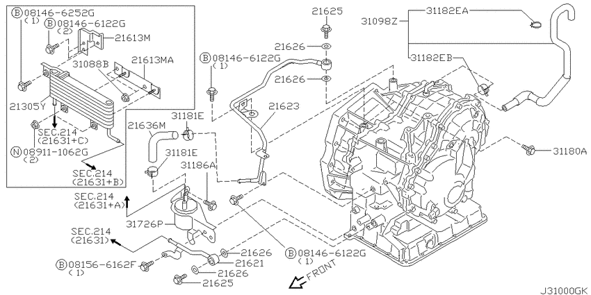 Auto transmission,transaxle & fitting