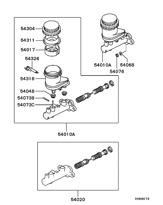 Brake master cylinder