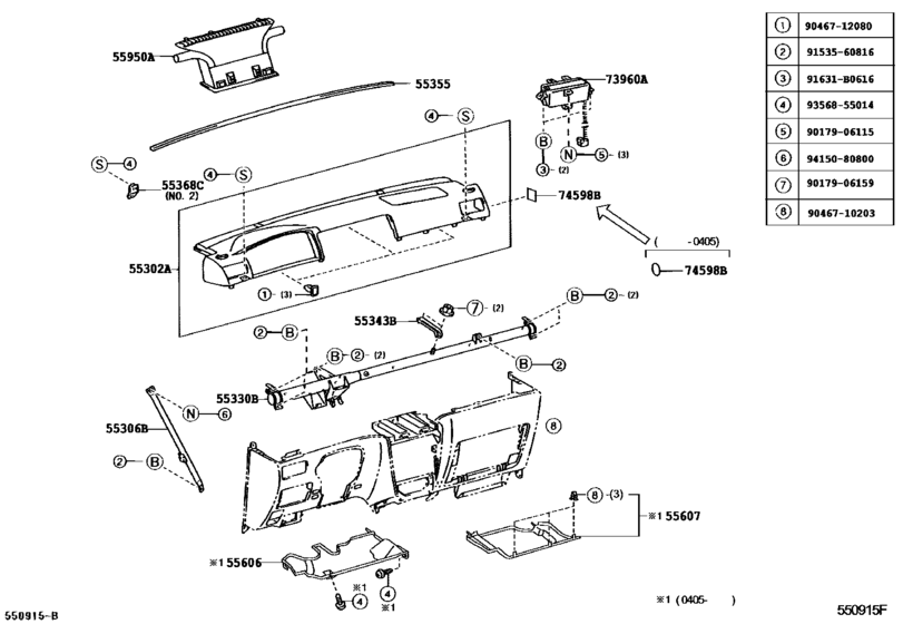 Instrument Panel & Glove Compartment