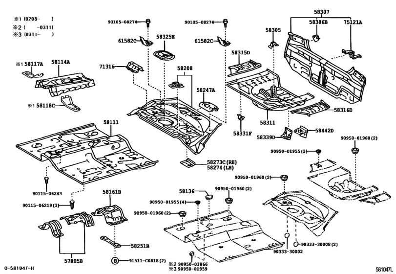 Floor Pan & Lower Back Panel