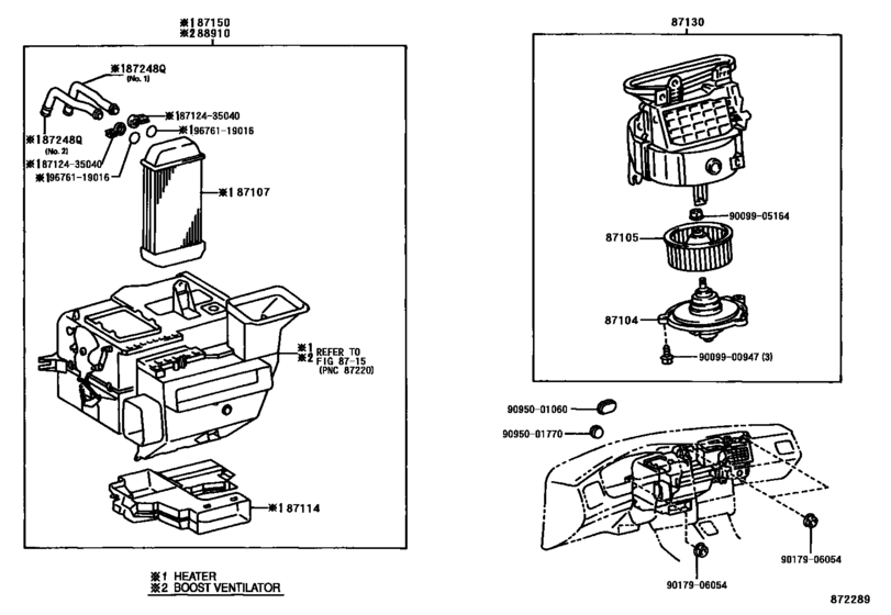 Heating & Air Conditioning - Heater Unit & Blower