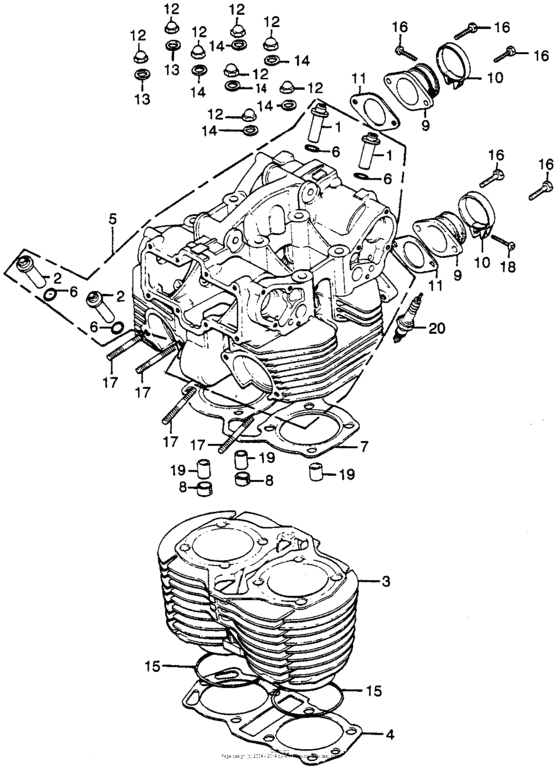 Cylinder + cylinder head