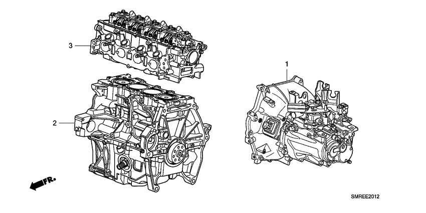 Engine assy./ transmission assy.