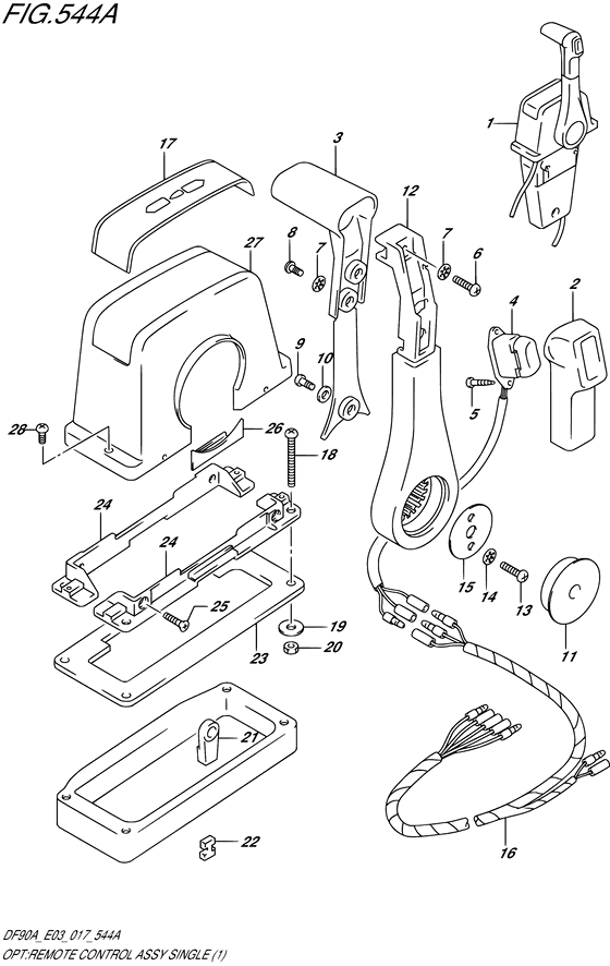 Opt:remote control assy single