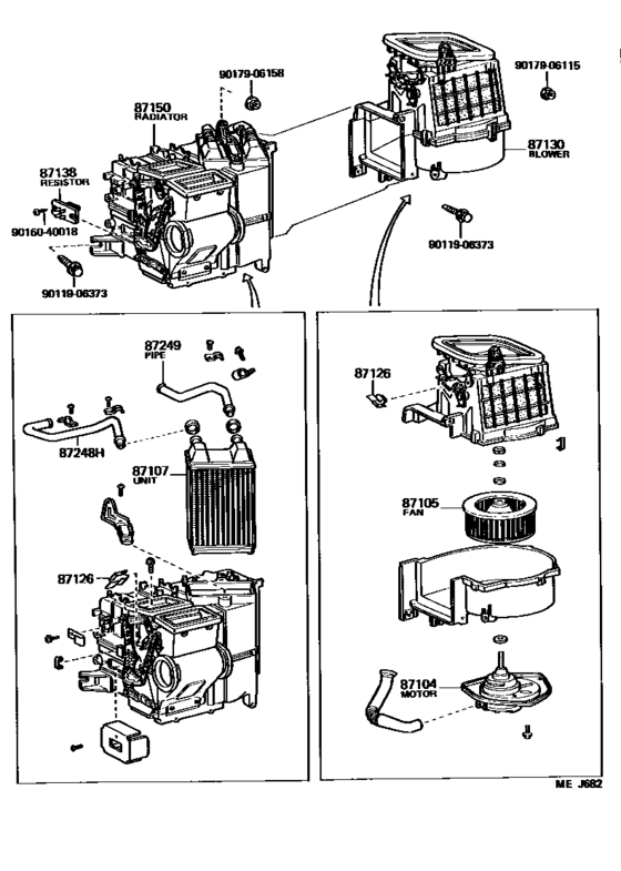 Heating & Air Conditioning - Heater Unit & Blower