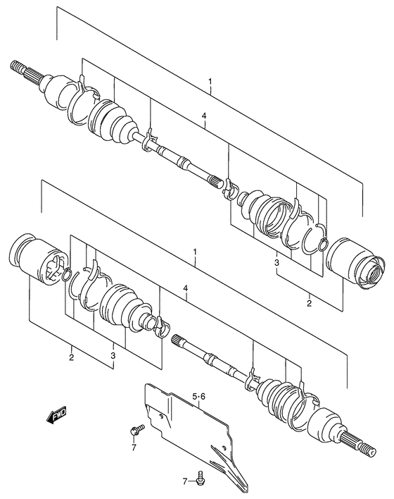 Front drive shaft