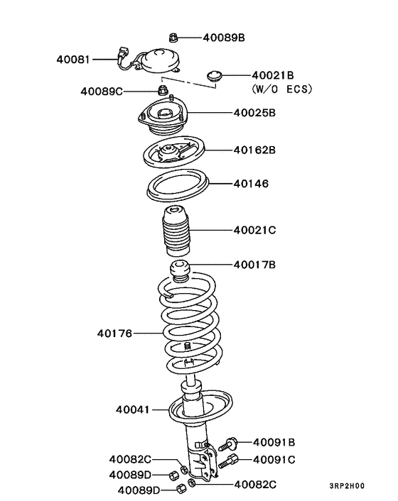Front susp strut & spring