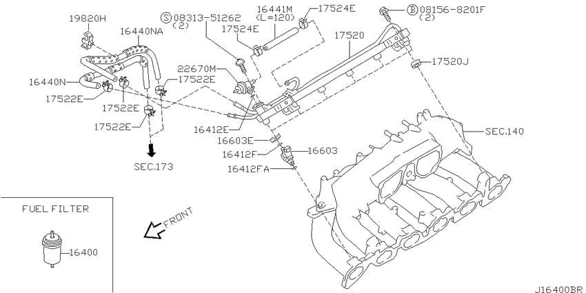 Fuel strainer & fuel hose