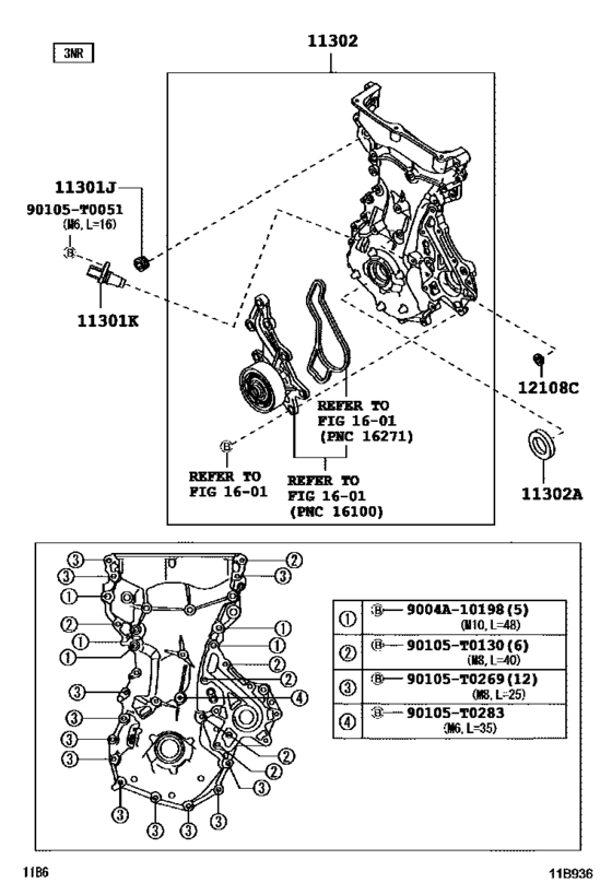 Timing Gear Cover & Rear End Plate