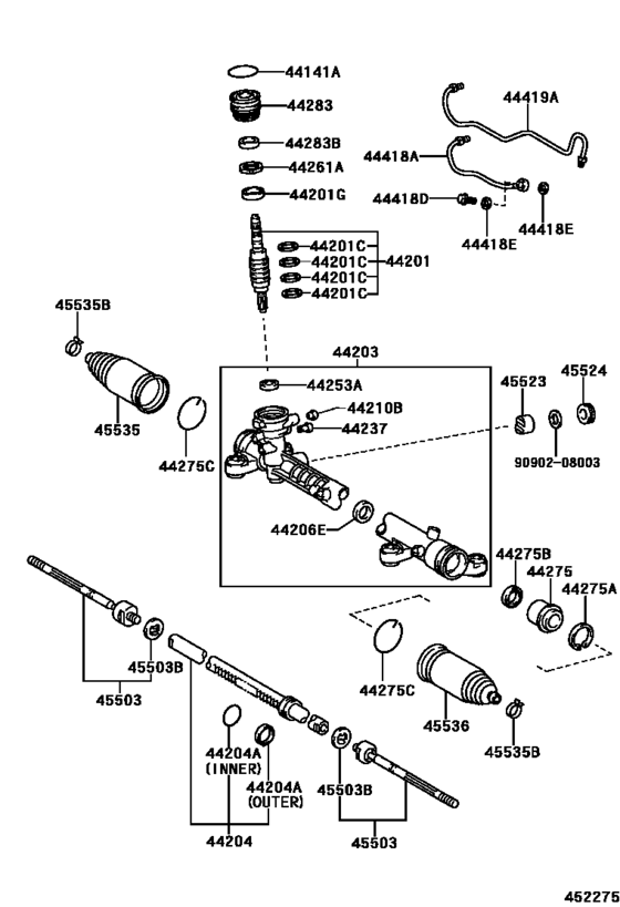 Front Steering Gear & Link