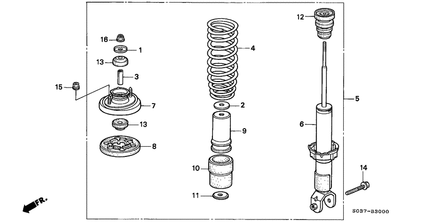 Rear shock absorber