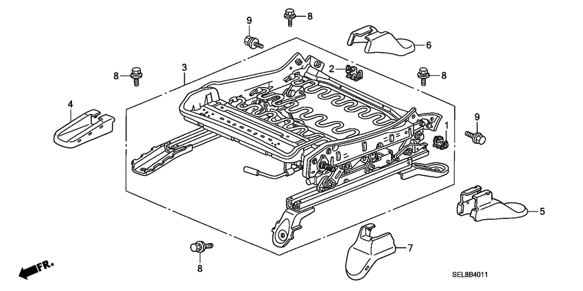 Front seat components