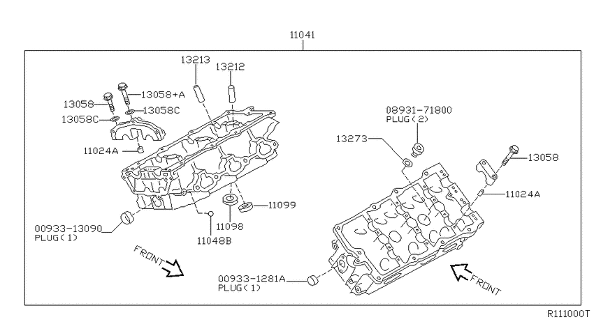 Cylinder head & rocker cover