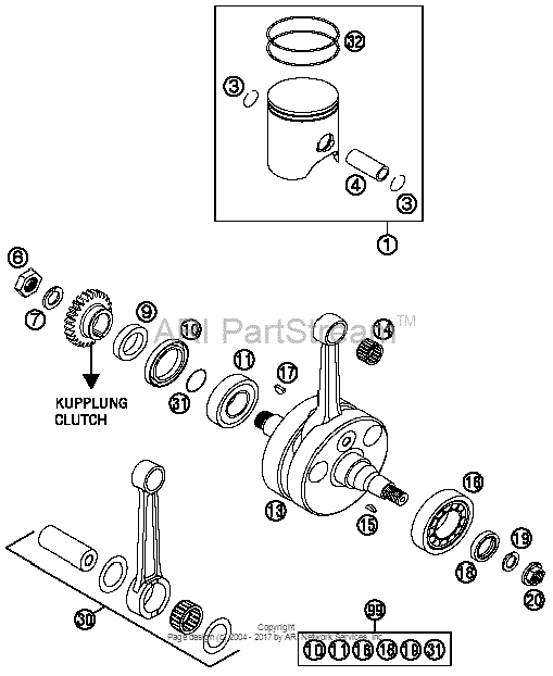 Crankshaft, Piston