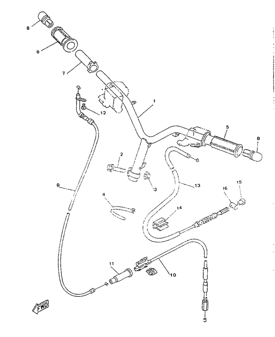 Steering handle & cable