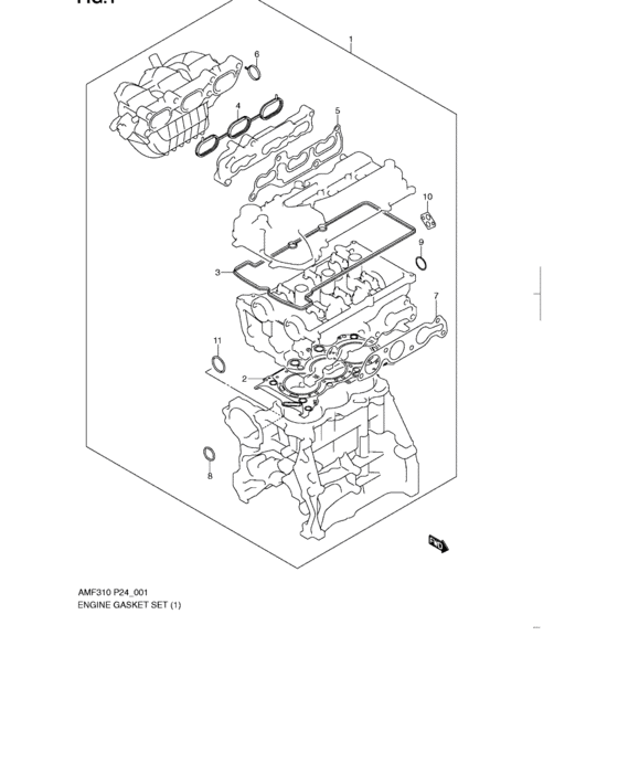 Engine gasket set