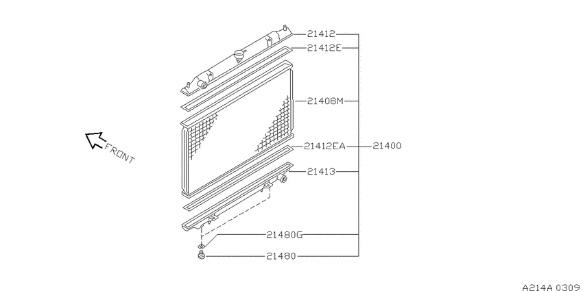 Radiator, shroud & fitting