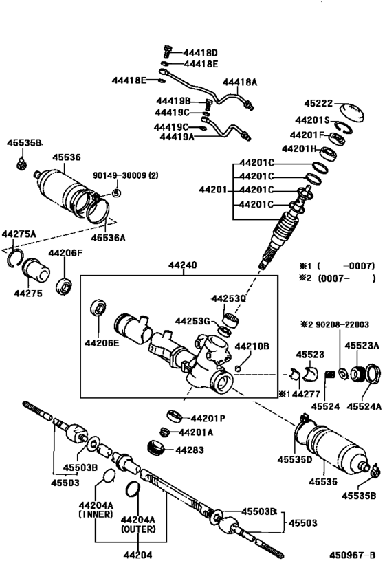Front Steering Gear & Link