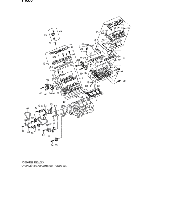Cylinder head/camshaft